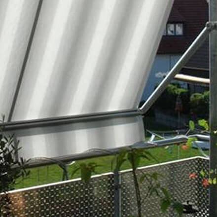 Klemmmarkisen – geeignet für Balkone Klemmmarkisen
