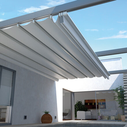 Pergola Systeme für große Fläen Pergola Systeme