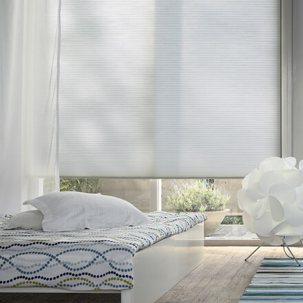 Blickdichte Wabenplissees