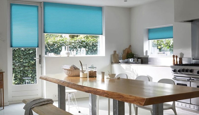 Luxaflex Plissees in der Küche